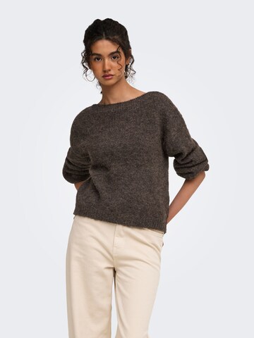 ONLY Pullover 'ONLFreja' in Braun: Vorderseite