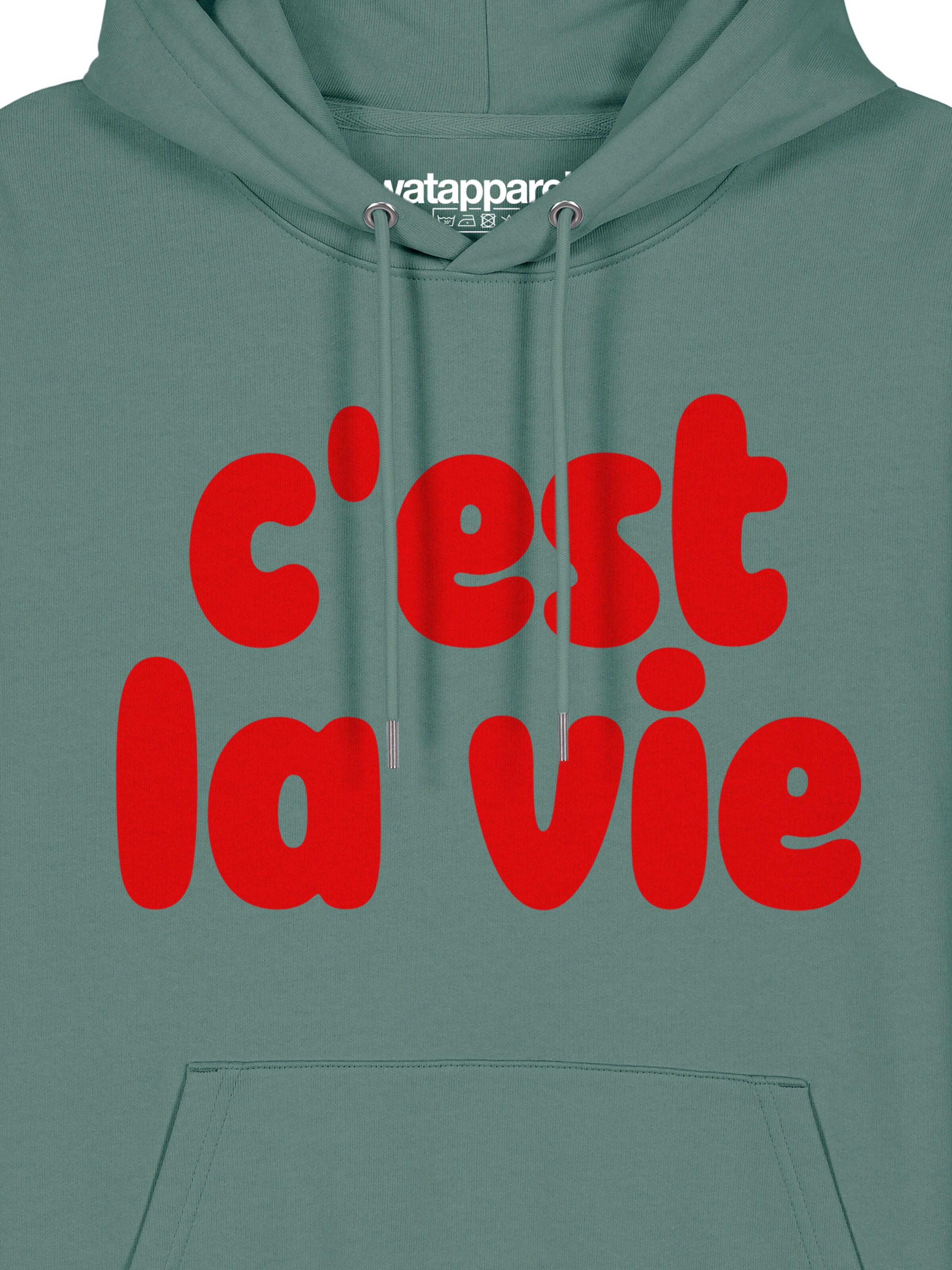 Watapparel Sweatshirt 'Cest La Vie' in Grün