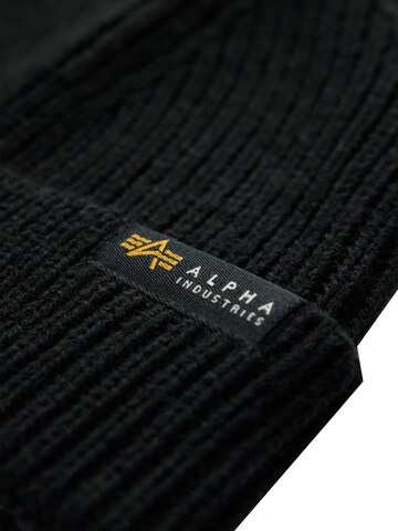 ALPHA INDUSTRIES Beanie 'Dockers' in Black