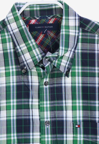 TOMMY HILFIGER Button Up Shirt in L in Green
