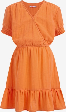 WE Fashion Dress in Orange: front