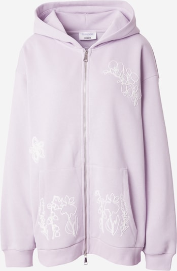 florence by mills exclusive for ABOUT YOU Bluza rozpinana 'Merrit' w kolorze jasnofioletowy / białym, Podgląd produktu