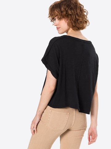 Free People Shirt 'YOU ROCK' in Schwarz