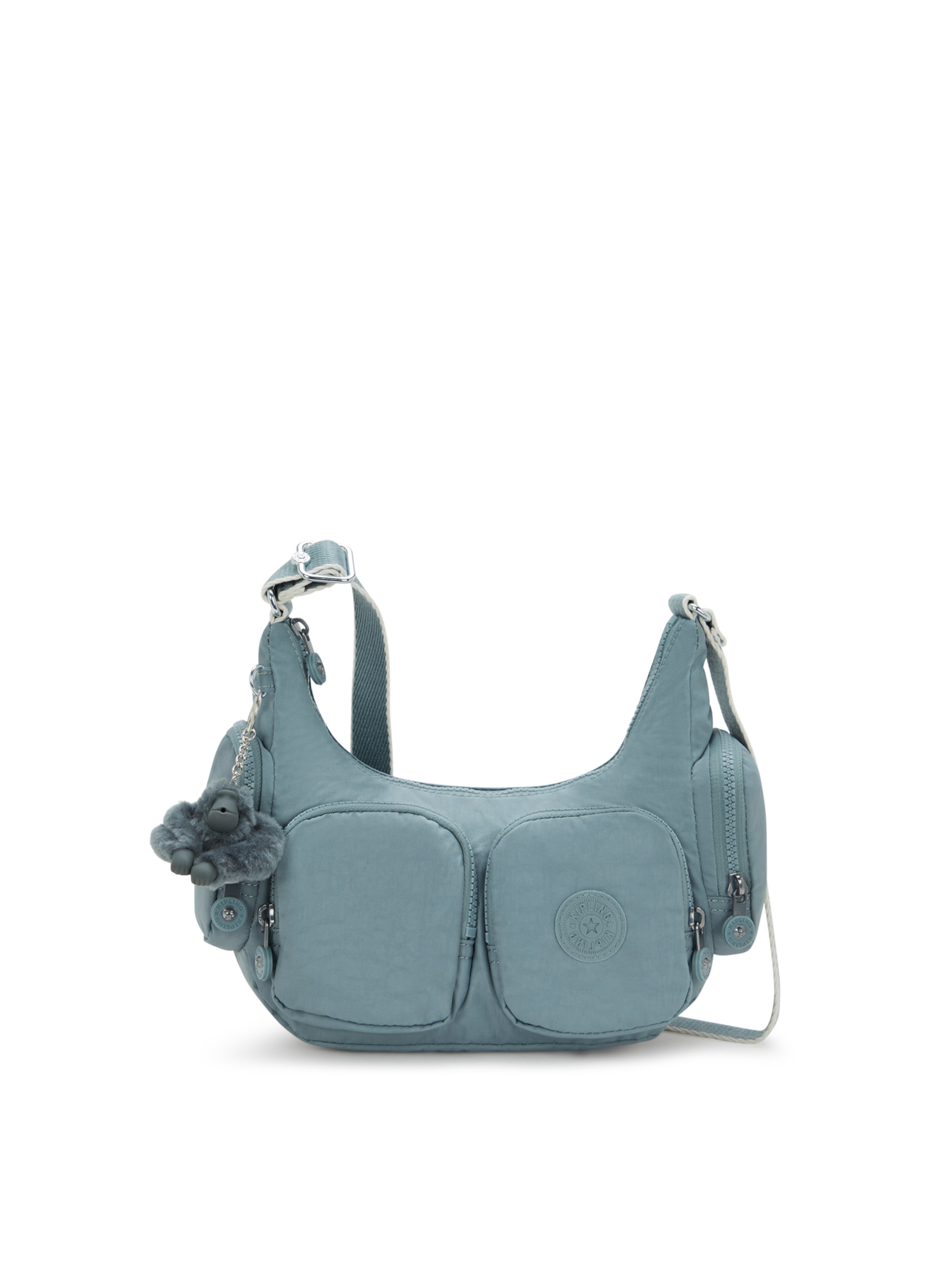 KIPLING - Bolso de hombro 'Rikka' en verde: frente