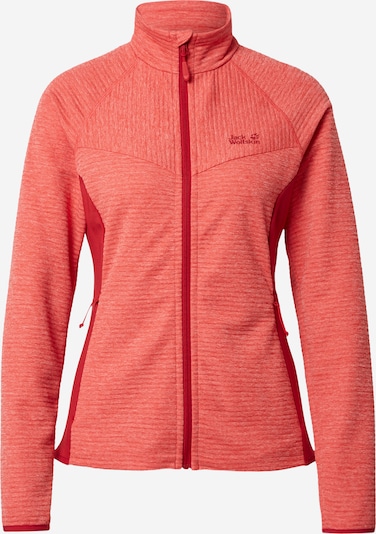 JACK WOLFSKIN Sportief sweatvest 'ACTIVE TONGARI' in de kleur Rood / Lichtrood, Productweergave