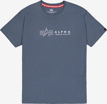 ALPHA INDUSTRIES Shirt in Blauw: voorkant