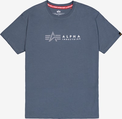 ALPHA INDUSTRIES T-Shirt en bleu / blanc, Vue avec produit