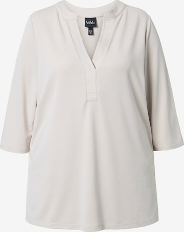 Ulla Popken Longshirt in Weiß: Vorderseite
