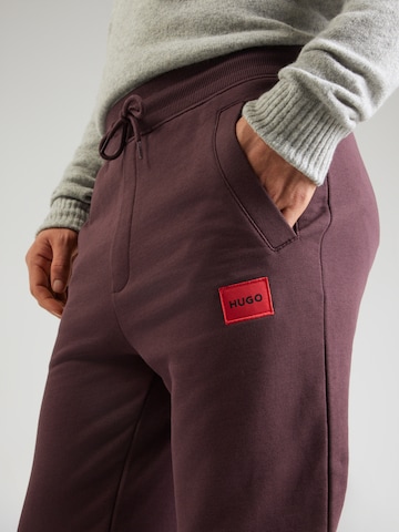 HUGO Tapered Housut 'Doak' värissä ruskea