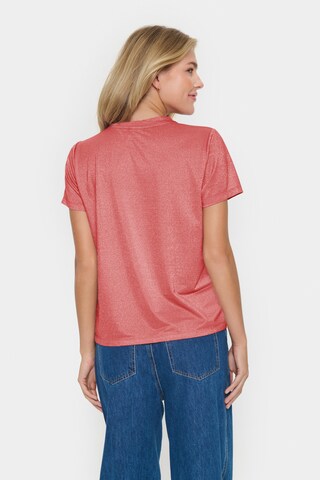 SAINT TROPEZ - Camisa 'Haga' em vermelho