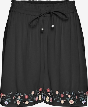 Regular Pantalon 'Sina' Vero Moda Curve en noir : devant