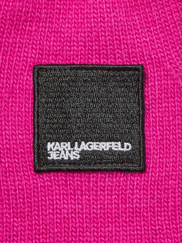 KARL LAGERFELD JEANS Full finger gloves in Pink