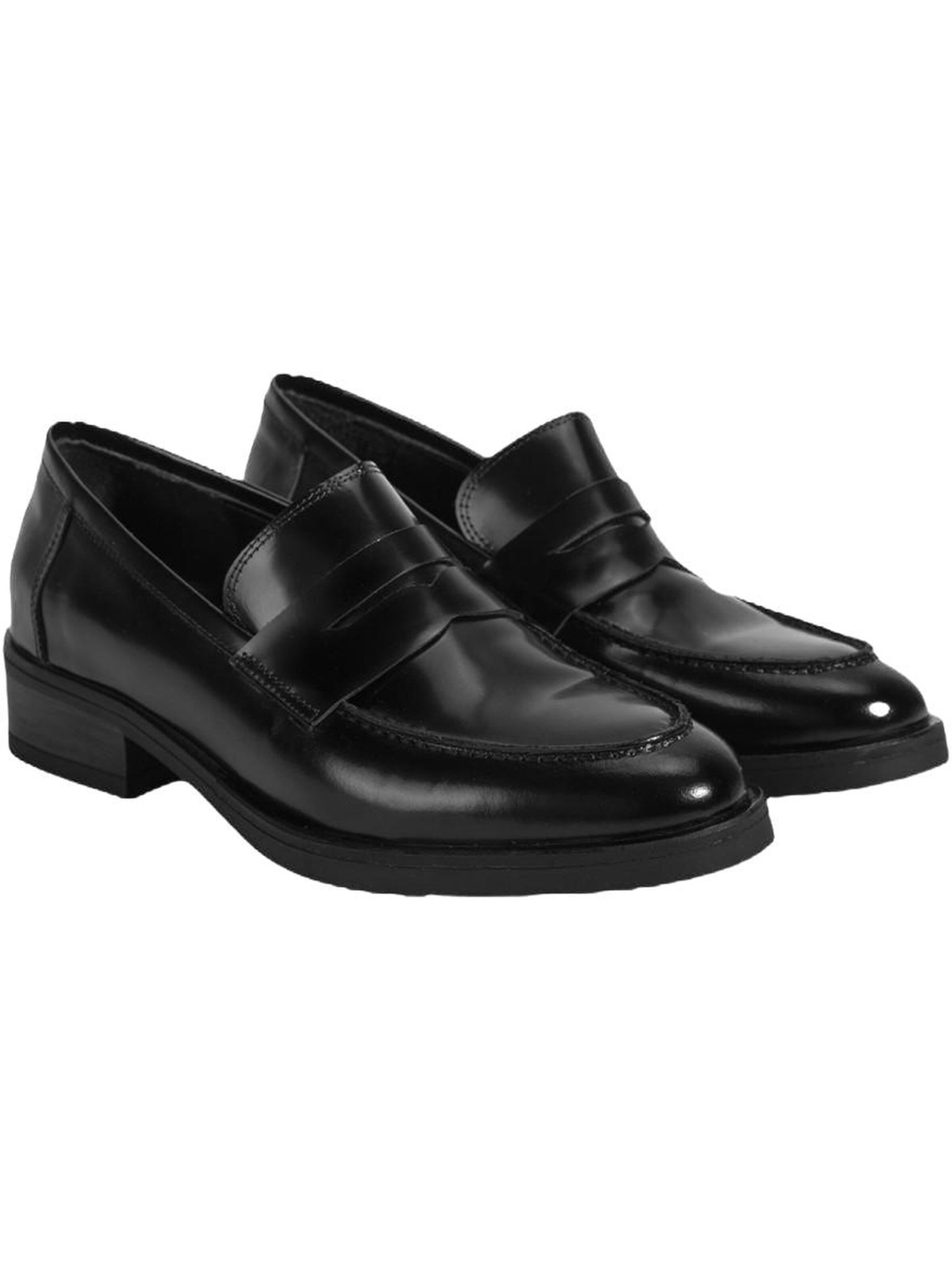 Desa Moccasins 'Slip-Ons' in Black: front