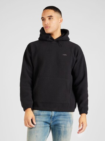 LEVI'S ® Sweatshirt 'Cozy Up Hoodie' in Zwart: voorkant