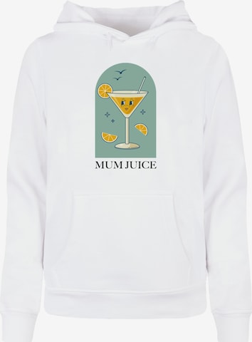 ABSOLUTE CULT Sweatshirt 'Mother's Day - Mum Juice' in Weiß: predná strana