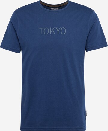 T-Shirt BLEND en bleu : devant