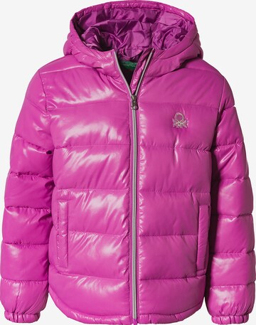 UNITED COLORS OF BENETTON Winter jacket in Pink: front