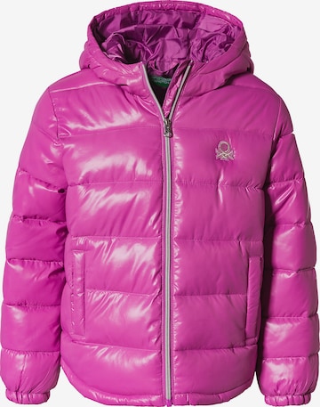 UNITED COLORS OF BENETTON - Casaco de inverno em rosa: frente