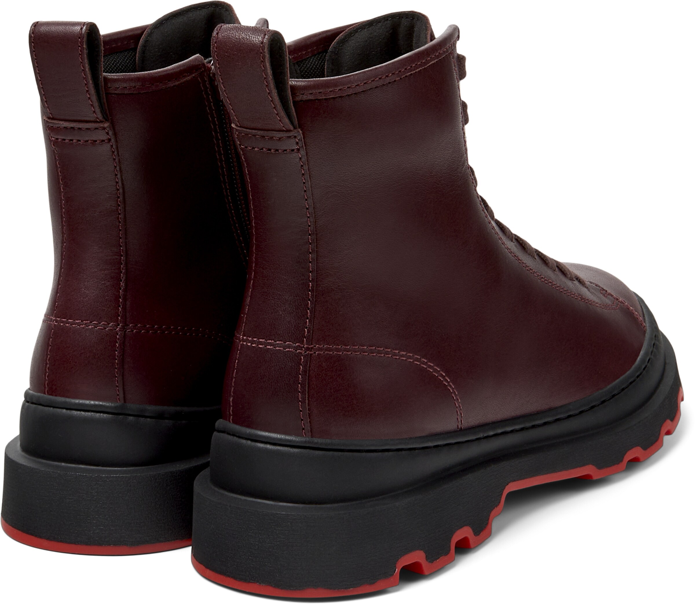 CAMPER Lace-up bootie 'Brutus' in Red
