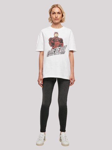 T-shirt 'Marvel Daredevil Slogan' F4NT4STIC en blanc