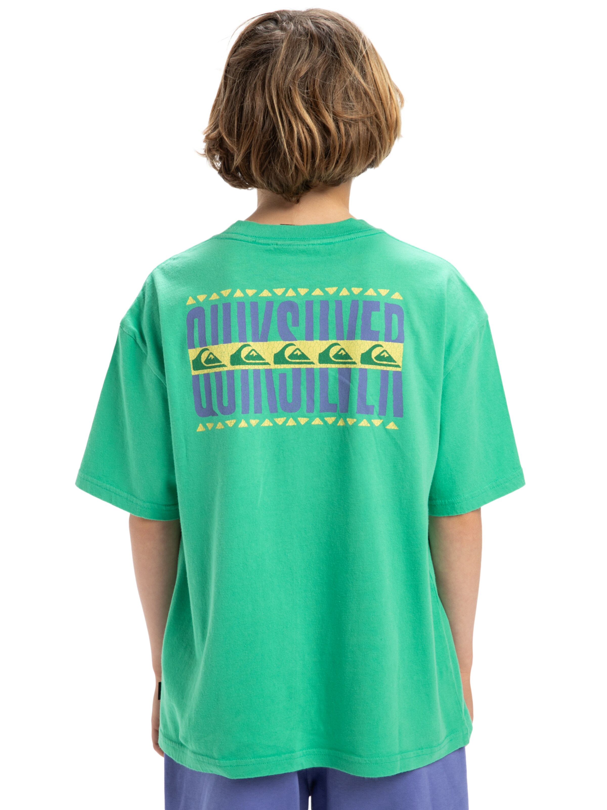 T-Shirt 'World Force' QUIKSILVER en vert : devant