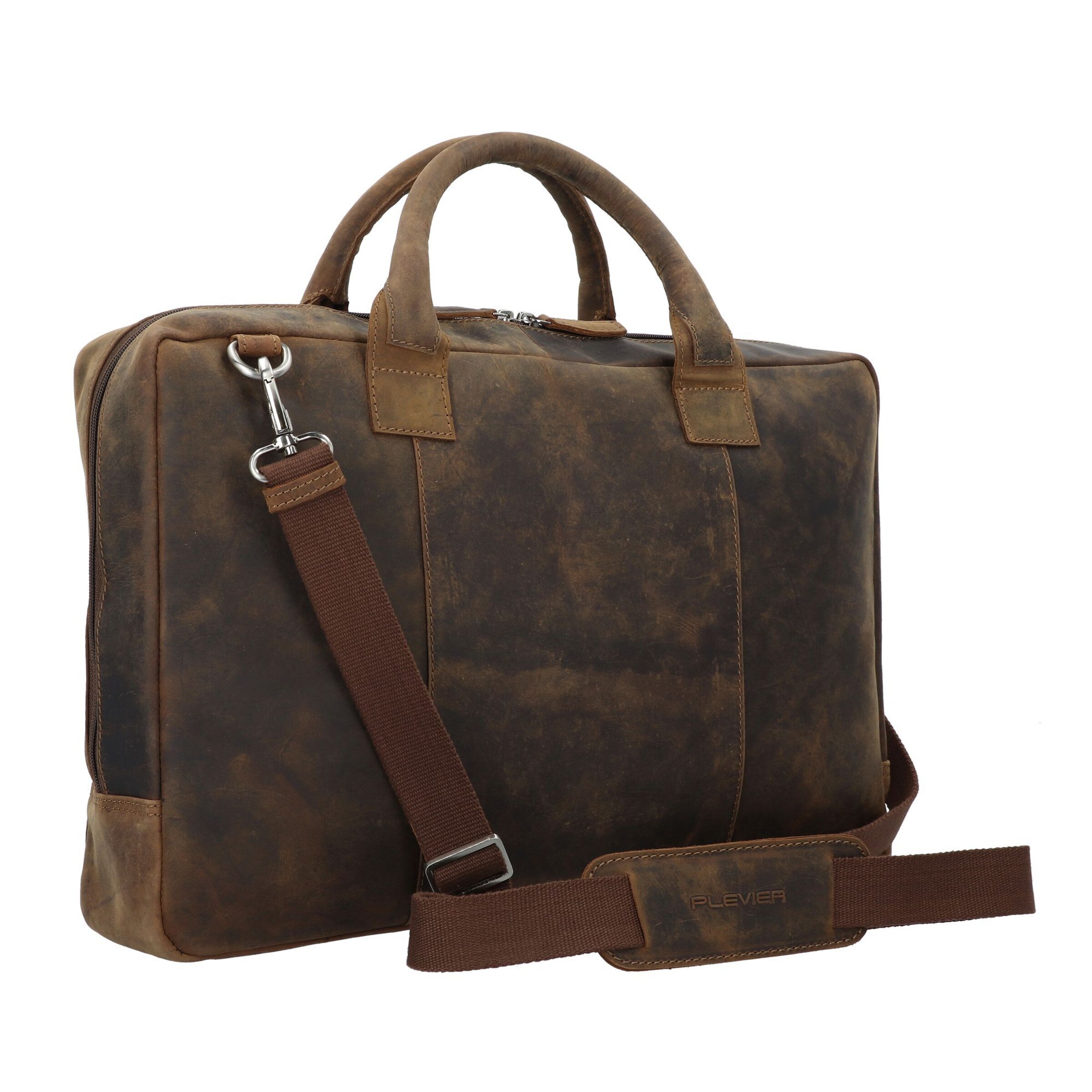Plevier Document Bag in Brown