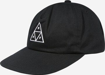 Casquette HUF en noir : devant