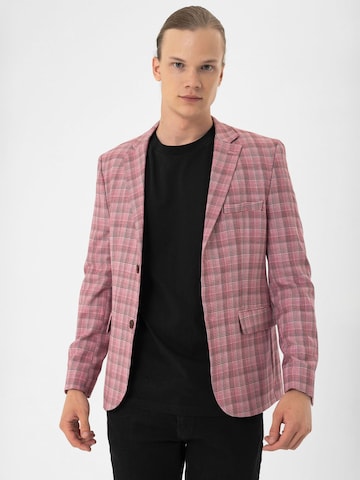Daniel Hills Regular fit Ανδρικό σακάκι σε ροζ: μπροστά