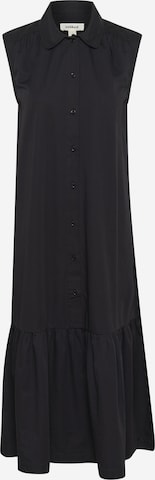 Robe-chemise 'Bamone' SOAKED IN LUXURY en noir : devant
