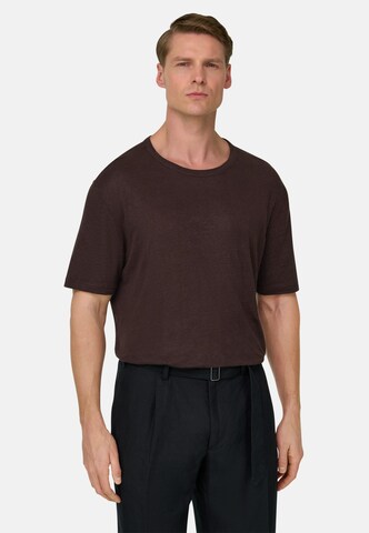 Boggi Milano Shirt in Bruin: voorkant