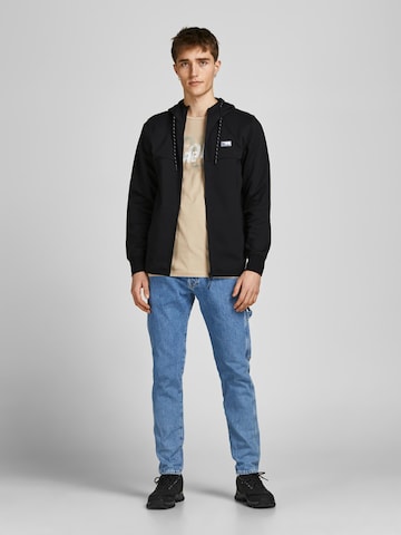 JACK & JONES - Sudadera con cremallera 'Air' en negro