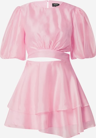 Bardot Dress 'Enya Organza' in Pink: front