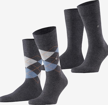 BURLINGTON Socks 'Everyday Argyle Mix 2-Pack' in Grey: front