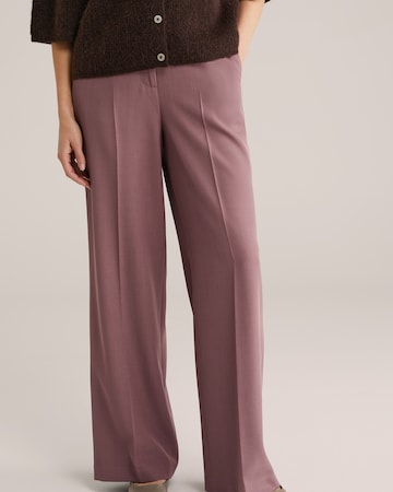 WE Fashion Широкий Плиссированные брюки в Лиловый