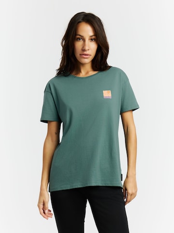 PROTEST Shirt 'PRTHold' in Groen: voorkant