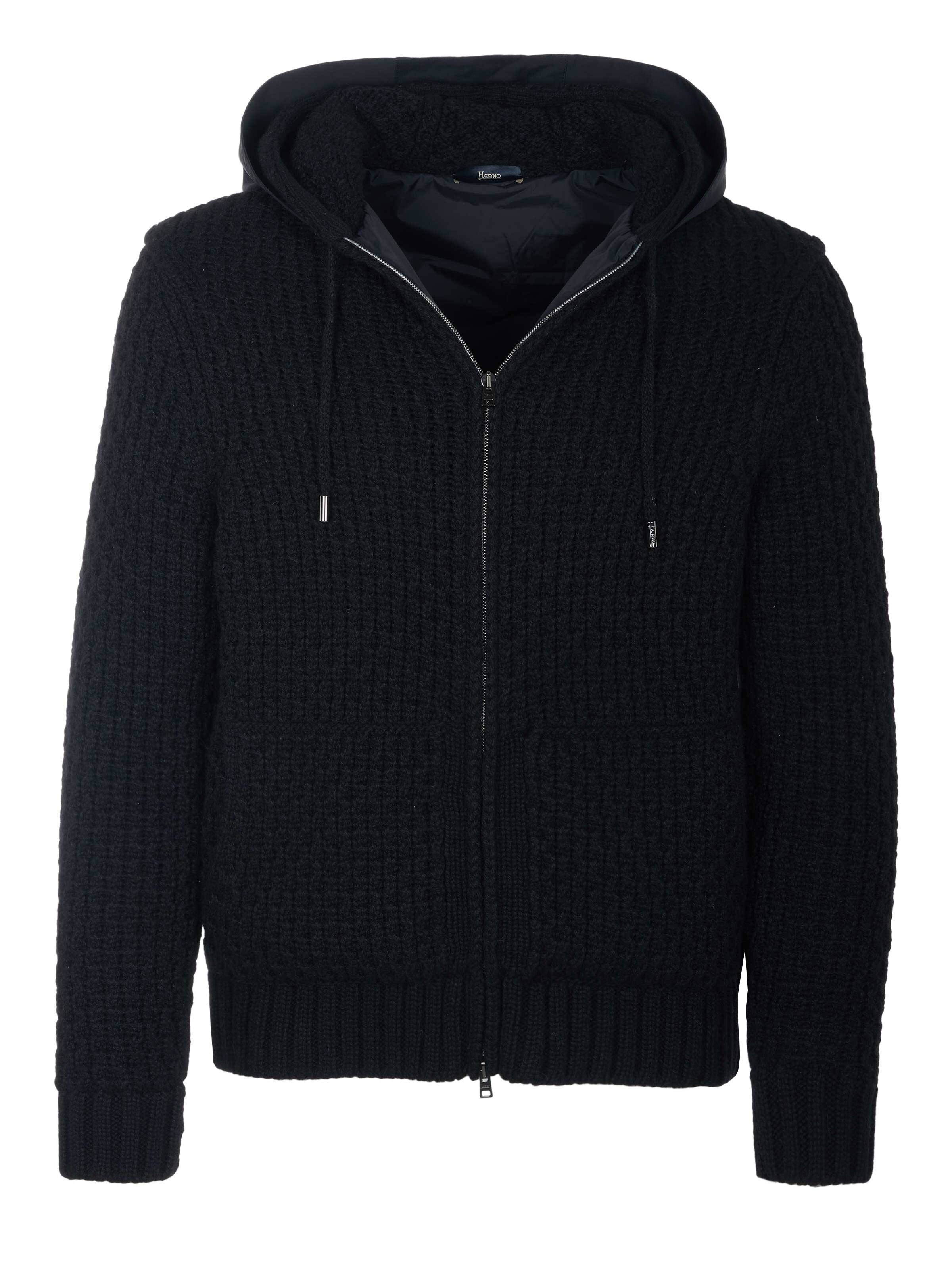 Giacca di mezza stagione 'Herno Jacke' di Herno in nero: frontale