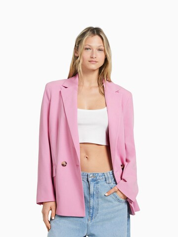 Blazer di Bershka in rosa: frontale