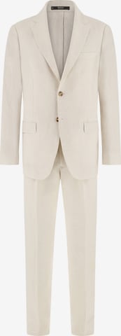 Boggi Milano Slimfit Anzug in Beige: Vorderseite