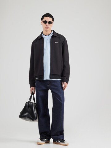 BOSS - Casaco em moletão 'Member' em preto