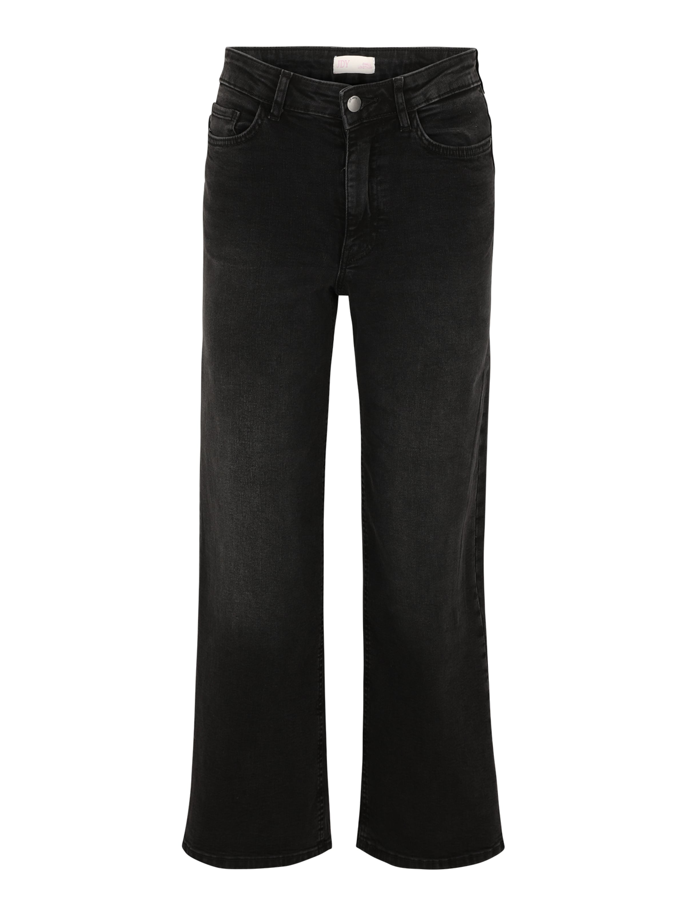 JDY Petite Wide Leg Jeans 'JDYFELINA-FINA' in Schwarz: Vorderseite