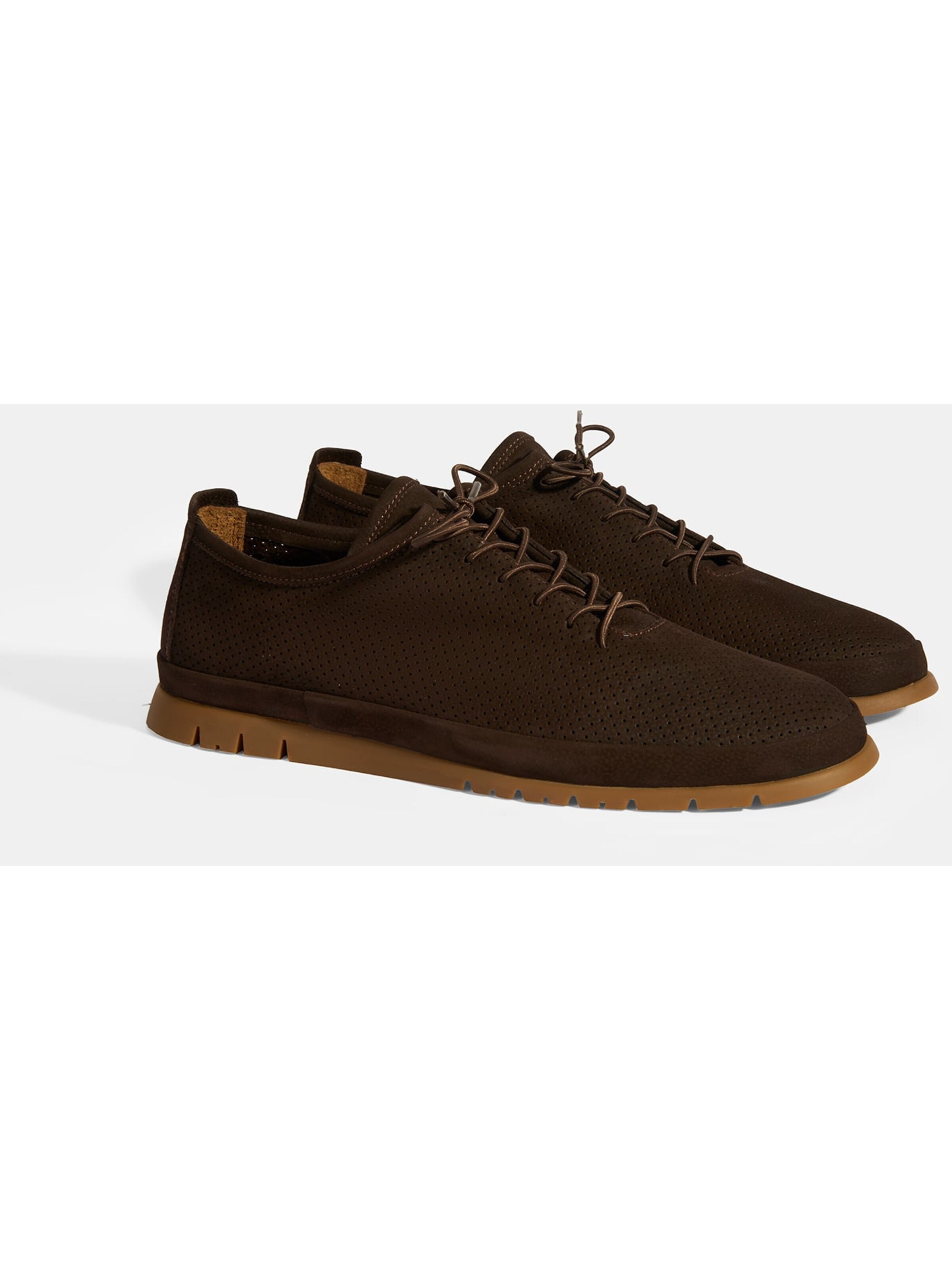 Chaussure à lacets 'Beleg' Desa en marron : devant