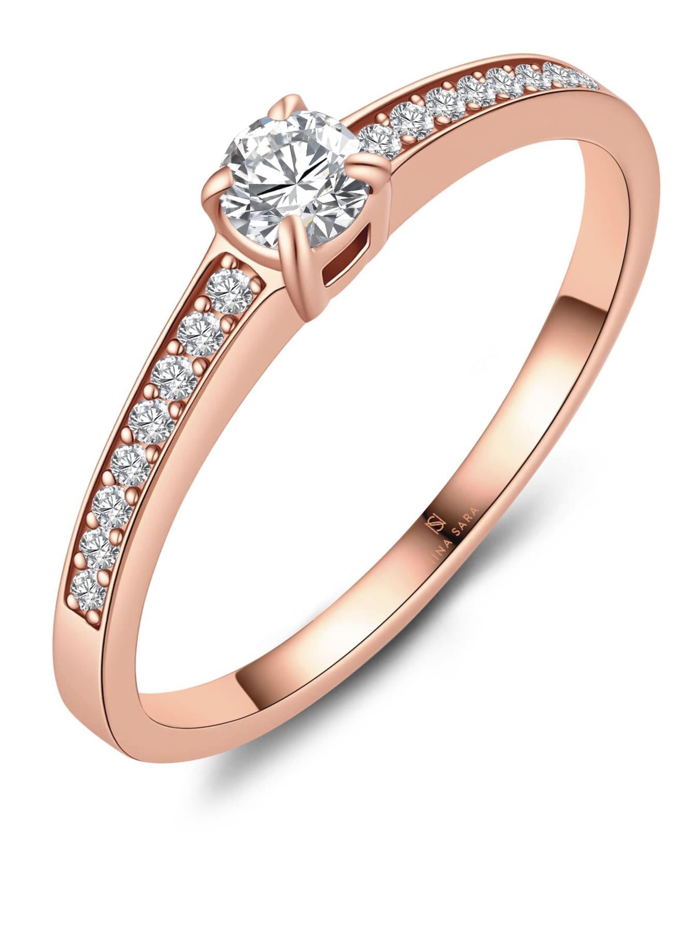 MARRYA - Anillo 'MARRYA NS-09 Antragsring aus Edelstahl' en oro: frente