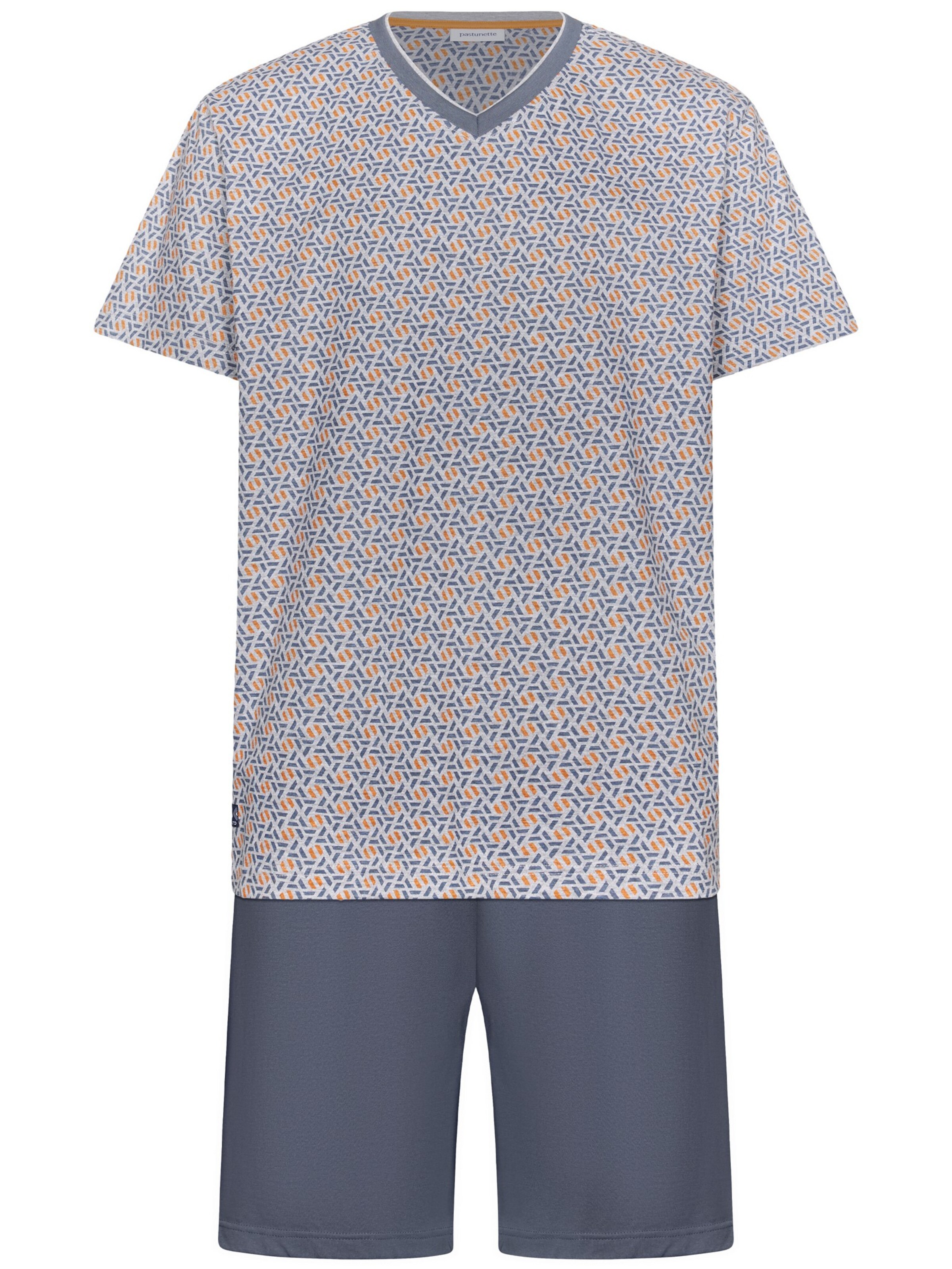 Pyjama court 'Shortama' Pastunette en gris : devant