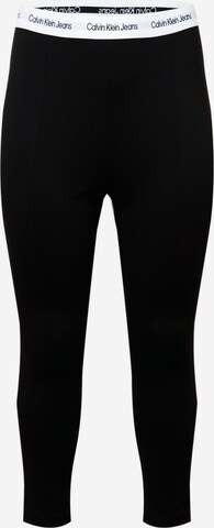 Leggings Calvin Klein Jeans Curve en noir : devant