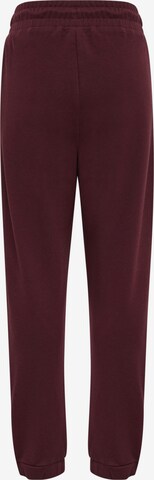 Effilé Pantalon de sport 'Bagga' Hummel en rouge