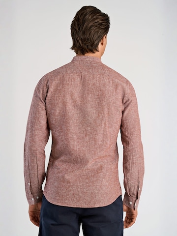 Lindbergh Slim fit Button Up Shirt in Red