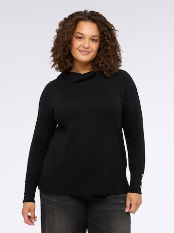 Pull-over Fiorella Rubino en noir : devant