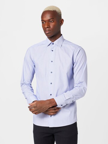 ETON Regular fit Button Up Shirt 'Poplin' in Blue: front