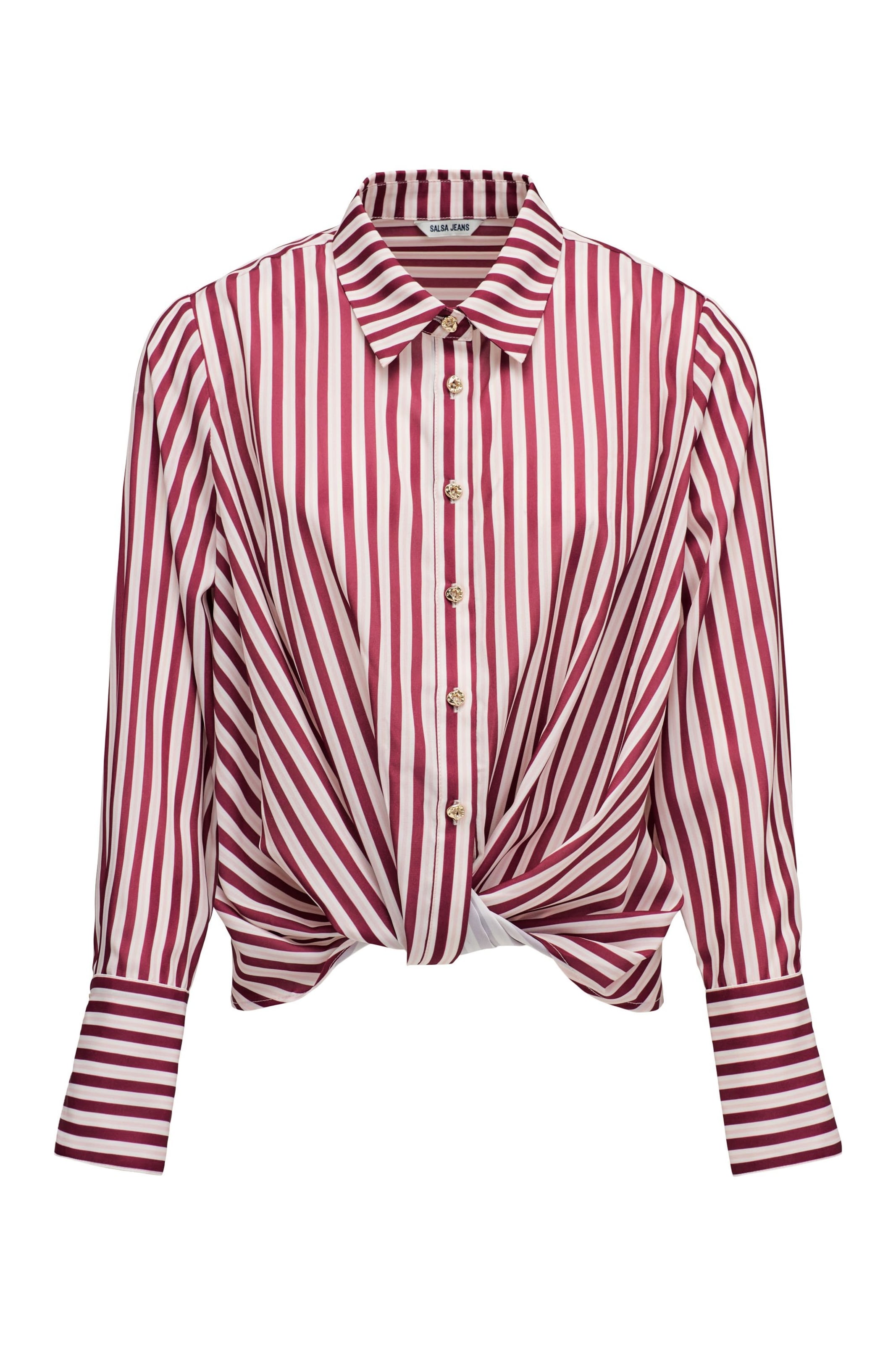 Salsa Jeans Bluse in Rot: Vorderseite