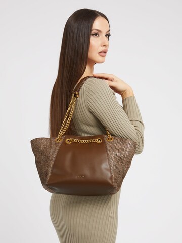 GUESS Shopper in Braun: Vorderseite
